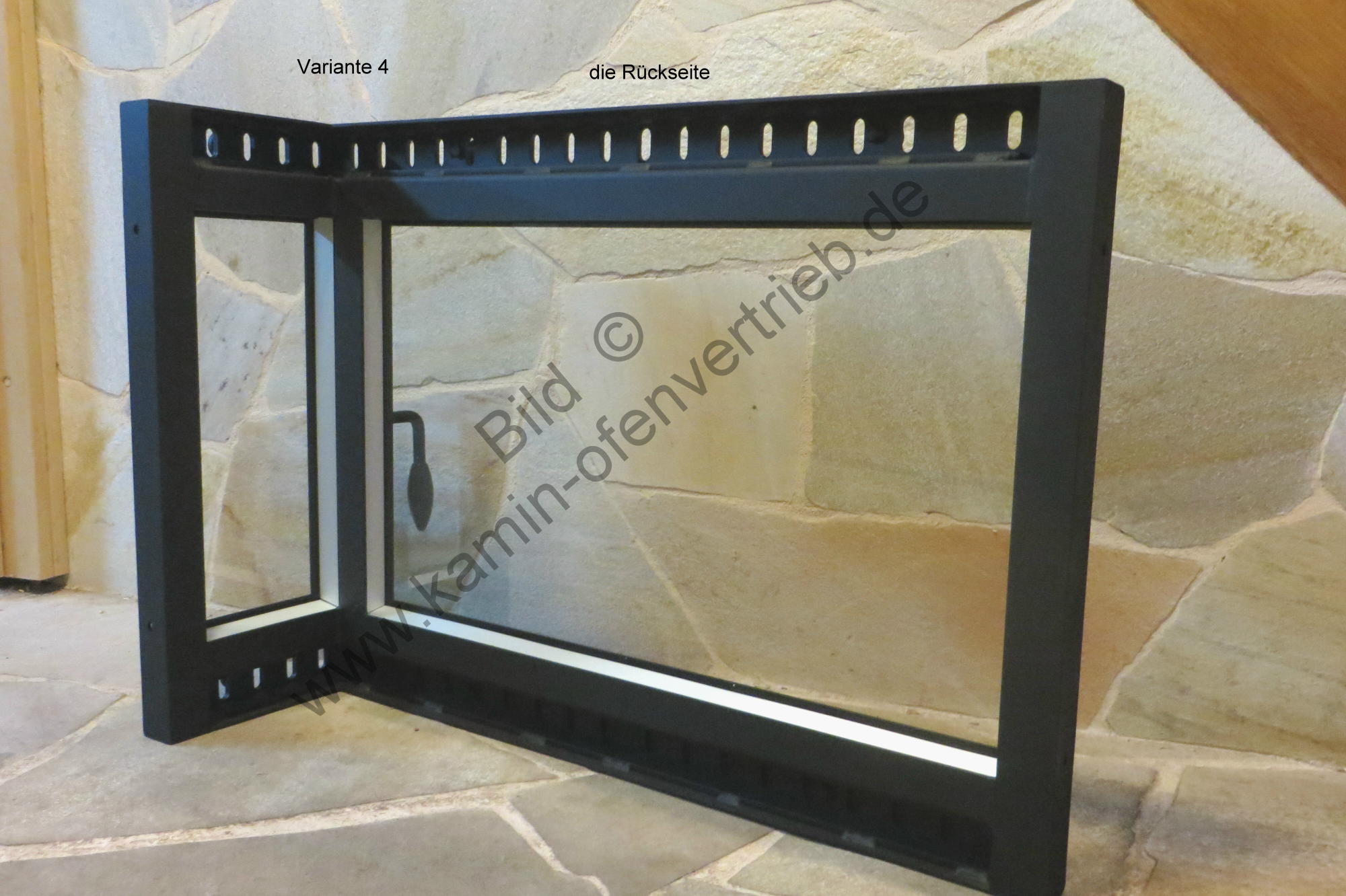 Kamintüren, Kamintür, für offenen Kamin mit Glas / Sichtfenster und