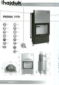 Hajduk Kamineinsatz Prisma 1VTh Tür hochschiebbar zum hochschieben