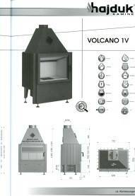 Kamineinsatz Hajduk Volcano 1V Tür klappbar aus Polen