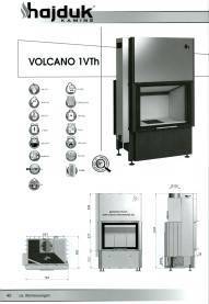 Kamineinsatz Hajduk Volcano 1VTh Tür hochschiebbar aus Polen