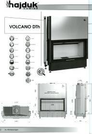 Hajduk Kamineinsatz Volcano DTh Tür hochschiebbar