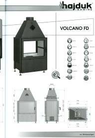 Kamineinsatz Hajduk Volcano FD Tür klappbar aus Polen