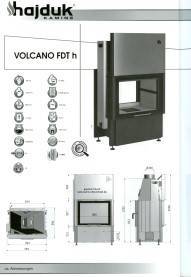 Kamineinsatz Hajduk Volcano FDTh Tür hochschiebbar aus Polen