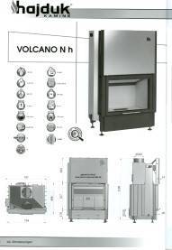 Kamineinsatz Hajduk Volcano Nh Tür hochschiebbar aus Polen