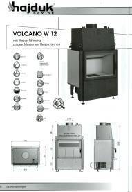 Hajduk Kamineinsatz Volcano W 12 Tür zum schwenken klappen