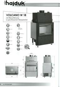 Kamineinsatz Hajduk Volcano W 18 Wh 18 Tür klappbar aus Polen