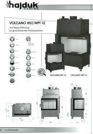 Kamineinsatz Hajduk Volcano WLT WPT 12 Tür klappbar aus Polen