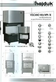 Kamineinsatz Hajduk Volcano WLh 18 WPh 18 Tür hochschiebbar  aus Polen
